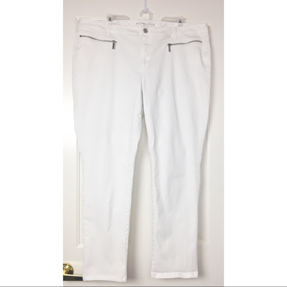 🛍SOLD🛍Michael Kors Skinny Jeans Izzy White Sz 20 - Picture 2 of 8